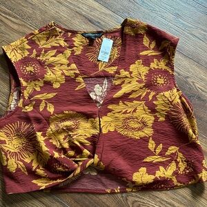 NWT Banana Republic MD Cropped Blouse